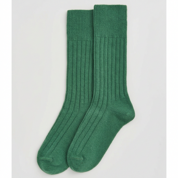Cosy green merino socks  Small