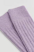 Cosy violet merino socks Small